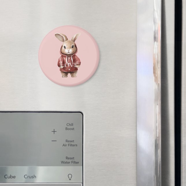 Niedlich Bunny Liebe Magnet (In Situ (Kühlschrank))