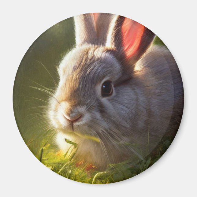 Niedlich Bunny Magnet (Vorne)