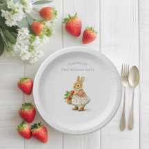 Niedlich Bunny mit Erdbeeren