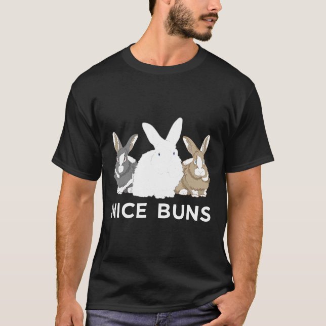 Niedlich Bunny Nice Buns Rabbit Herd Fluffle T-Shirt (Vorderseite)