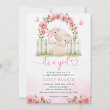 Niedlich Bunny Pink Wassercolor Boho Girl Babydusc