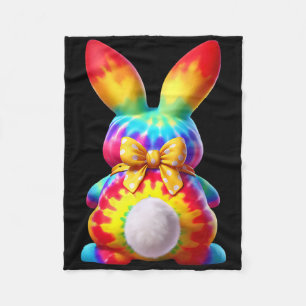 Niedlich Bunny Rabbit Coquette Bow Floral Girl Hap Fleecedecke
