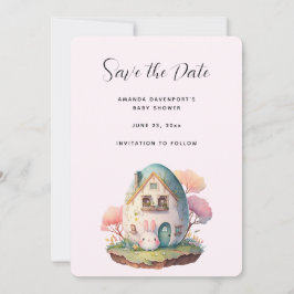 Niedlich Bunny Rabbit Japanischer Kawaii Stil Save The Date