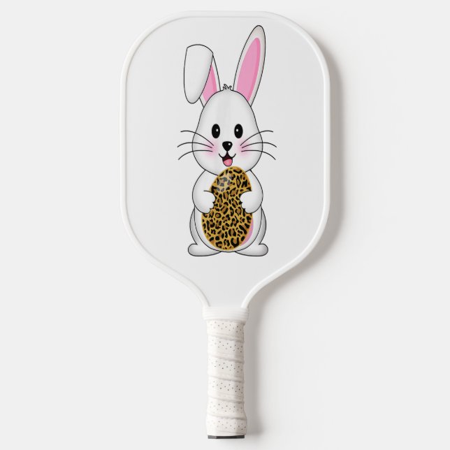 Niedlich Bunny Rabbit Padde Pickleball | Niedlich  Schläger (Vorderseite)