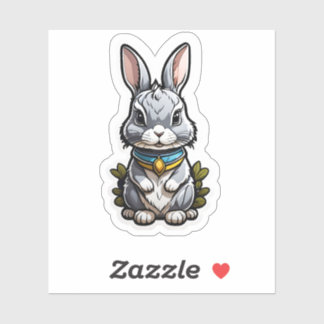 Niedlich Bunny Rabbit Vinyl Aufkleber