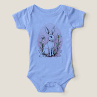 Niedlich Bunny und Lilies