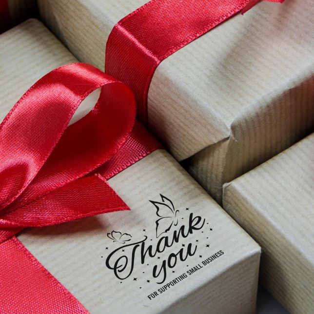 Niedlich Butterfly Danke Gummistempel (Von Creator hochgeladen)