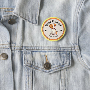 NIEDLICH! Button - Bester Freund Fur je - Welpe