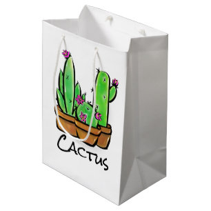 Niedlich Cactus cacti succuli Mittlere Geschenktüte
