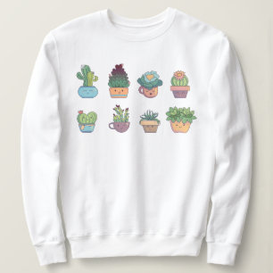 Niedlich Cactus Collector Kawaii Succulent Lover Sweatshirt