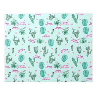 Niedlich Cactus Gemustert Notepad Notizblock