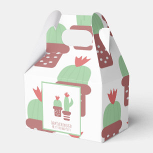 Niedlich Cactus Pattern Geburtstagsparty Danke Fav Geschenkschachtel