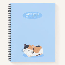Niedlich Calico Cat Spiral Notebook Notizbuch