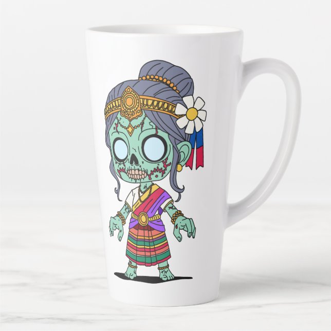 Niedlich Cambodian Zombie Milchtasse (Rechts)