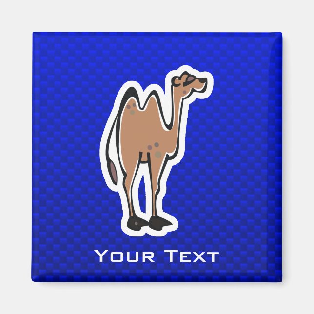 Niedlich Camel; blau Magnet (Vorne)