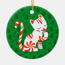 Niedlich Candy Cane Cat