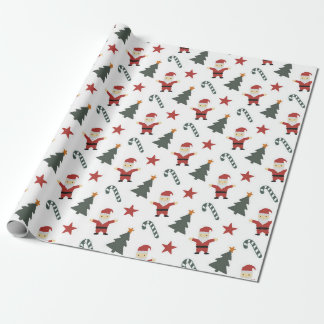 Niedlich Candy Cane Weihnachtsbaum Geschenkpapier