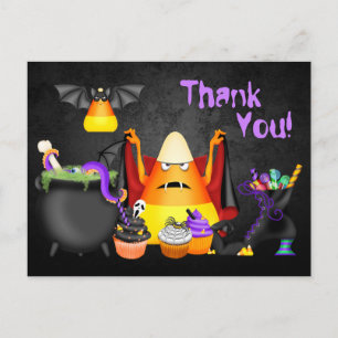Niedlich Candy Corn Spooky Leckereien Halloween Vi Postkarte