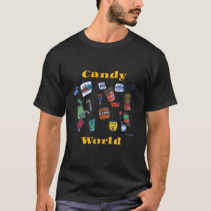 Niedlich Candy World Sweet Gezeichnet von Waleed K T-Shirt