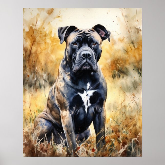 Niedlich Cane Corso Dog Art Print Poster (Vorne)