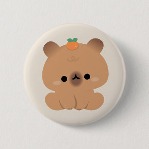 Niedlich Capybara Button