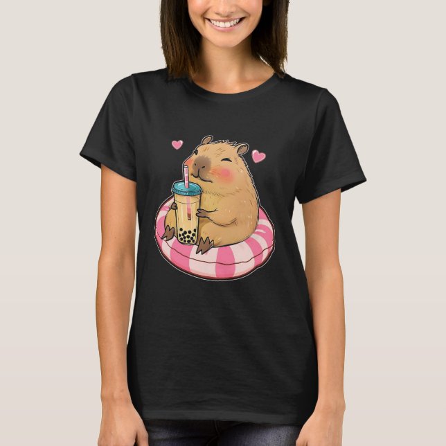 Niedlich Capybara Kawaii Anime Drinking Bubble Tee (Vorderseite)