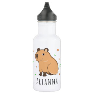Niedlich Capybara Kinderschule Edelstahlflasche