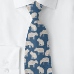 Niedlich Capybara Krawatte<br><div class="desc">Ein unterhaltsames Capybara-Muster auf aquamarinem,  grünen Hintergrund für Tier- und Pflanzenfreunde. Originelle Kunst von Nic Squirrell.</div>