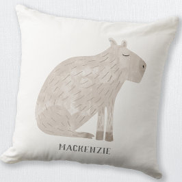 Niedlich Capybara Personalisiert Kissen