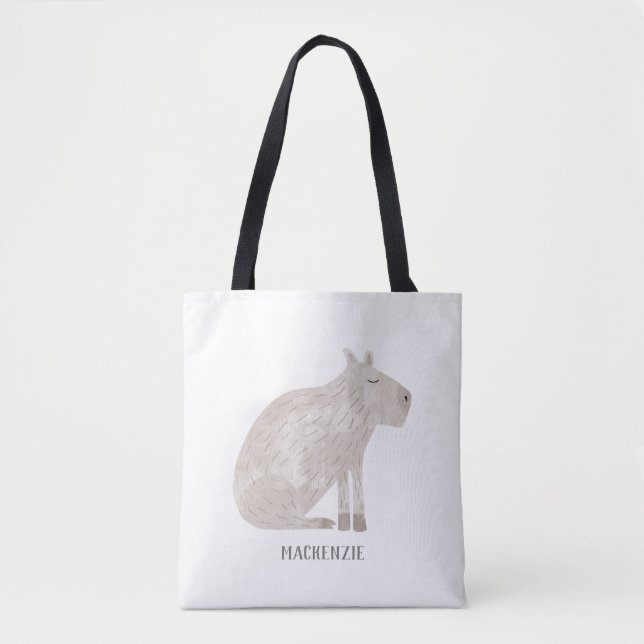 Niedlich Capybara Personalisiert Tasche (Vorderseite)