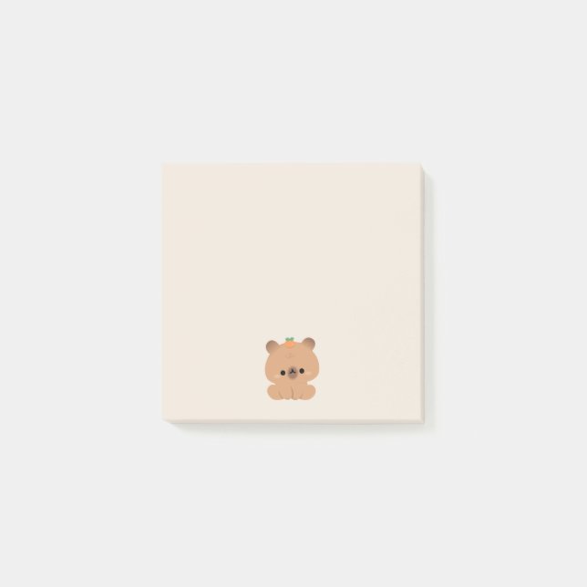 Niedlich Capybara Post-it Klebezettel (Vorderseite)