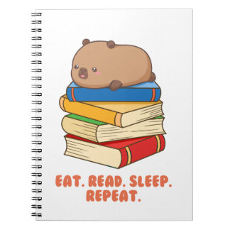 Niedlich Capybara Spiral Foto Notebook Notizblock