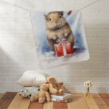 Niedlich Capybara Winter Weihnachten Wasserfarbe