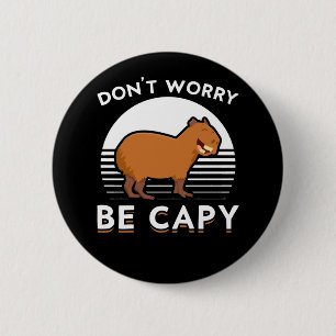 Niedlich Capybara Zoo Button