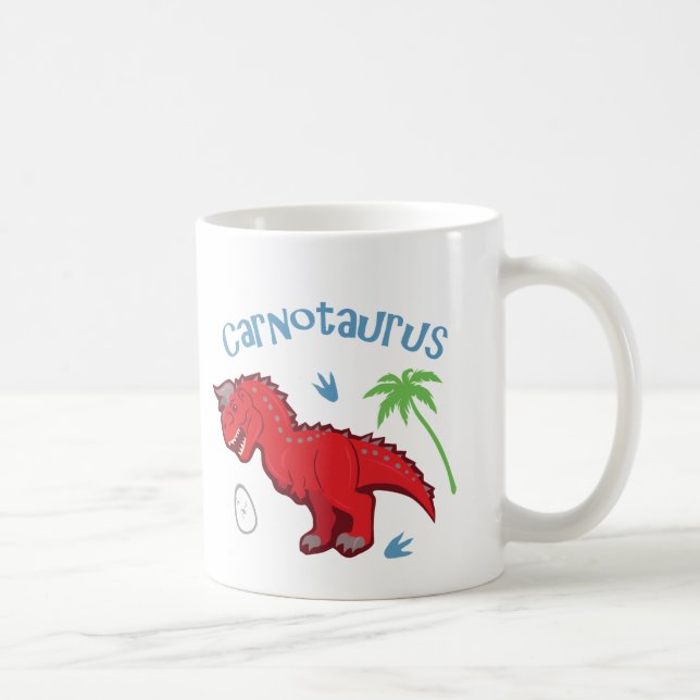 Niedlich Carnotaurus Kaffeetasse (Rechts)