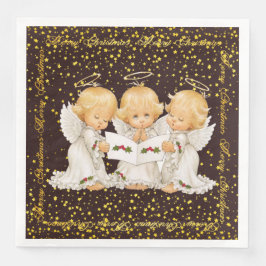 Niedlich Caroling Angeles Dinner Paper Napkin Serviette