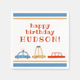 Niedlich Cars Personalisiertes Party Napkins Serviette