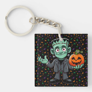 Niedlich, Cartoon Frankensteins Monster Schlüsselanhänger