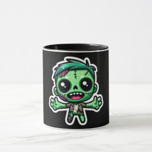 Niedlich, Cartoon Zombie Tasse