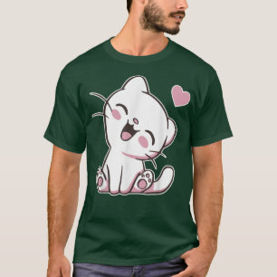 Niedlich Cat Anime Lover Adorable Kawaii Kitten  T-Shirt