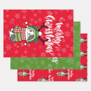Niedlich Cat Christmas Kleinen Geschenke Galore Geschenkpapier Set