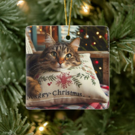 Niedlich Cat Frohe Weihnachtsschmuck