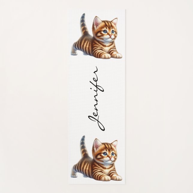 Niedlich Cat Lover Yoga Mat Yogamatte (Vorderseite)