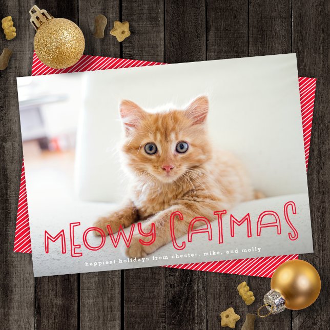 Niedlich Cat Meowy Catmas Moderne Weihnachten Ein  (Von Creator hochgeladen)