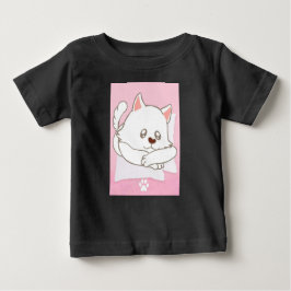 Niedlich Cat Print Baby T - Shirt