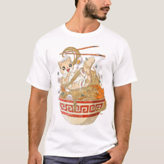 Niedlich Cat Ramen Kawaii Anime Cats Kitten Lover  T-Shirt