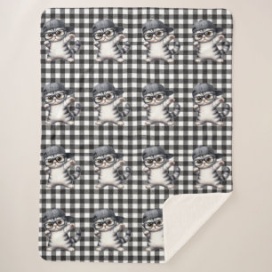 Niedlich Cat Sherpa Blanket Sherpadecke