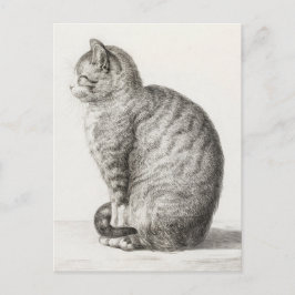 Niedlich Cat Sketch Jean-Bernard Duvivier Postkarte