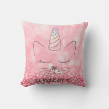 Niedlich Caticorn | Rosa Glitzer