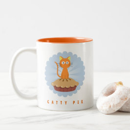 Niedlich Catty Pie Cat Lover Zweifarbige Tasse
